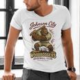 Johnson City Woodboogers Retro Baseball Club Men's V-Neck T-Shirt