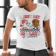 I Just Hit 100 Days Of School Baseball Boy Girl Teacher Men's V-Neck T-Shirt