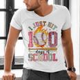 I Just Hit 100 Days Of School Baseball Lovers Fans Boys Kids Men's V-Neck T-Shirt I Just Hit 100 Days Of School Baseball Lovers Fans Boys Kids Men's V-Neck T-Shirt