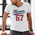 Mason 67 Jersey Baseball Men Women Boys Girls Number 6 7 Men's V-Neck T-Shirt Mason 67 Jersey Baseball Men Women Boys Girls Number 6 7 Men's V-Neck T-Shirt