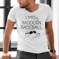 I Miss Modern Baseball Vintage Baseball Meme Tee Men's V-Neck T-Shirt I Miss Modern Baseball Vintage Baseball Meme Tee Men's V-Neck T-Shirt