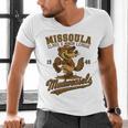 Missoula Mudweasels Retro Minor League Baseball Men's V-Neck T-Shirt