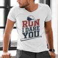 Run I Dare You Baseball Catcher Player Fan Men's V-Neck T-Shirt Run I Dare You Baseball Catcher Player Fan Men's V-Neck T-Shirt