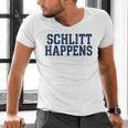 Schlitt Happens NY Bronx I Heart Baseball Apparel Men's V-Neck T-Shirt