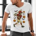 Skeleton Halloween Baseball Boys Men Kids Toddler Men's V-Neck T-Shirt Skeleton Halloween Baseball Boys Men Kids Toddler Men's V-Neck T-Shirt