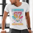 I Survived 67 Days Of School Baseball Drip Six Seven Meme Men's V-Neck T-Shirt I Survived 67 Days Of School Baseball Drip Six Seven Meme Men's V-Neck T-Shirt