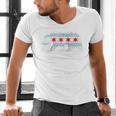 Sweet Vintage Retro Chicago City Flag Bear Print Raglan Baseball Tee Men's V-Neck T-Shirt
