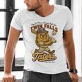 Twin Falls Taters Minor League Baseball Team Men's V-Neck T-Shirt Twin Falls Taters Minor League Baseball Team Men's V-Neck T-Shirt