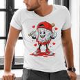 Valentine Baseball Heart Sports Men Boys Kid Men's V-Neck T-Shirt
