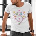 Valentine Heart Love Cute Baseball Softball Lover Sayings Men's V-Neck T-Shirt Valentine Heart Love Cute Baseball Softball Lover Sayings Men's V-Neck T-Shirt