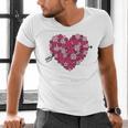 Valentine's Day Baseball Heart Softball Player Sports Lover Men's V-Neck T-Shirt