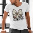 Wildcats Baseball Leopard Print Coquette Bow Mascot Game Day Men's V-Neck T-Shirt Wildcats Baseball Leopard Print Coquette Bow Mascot Game Day Men's V-Neck T-Shirt