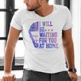 I Will Be Waiting For You At Home Baseball Softball Catcher Men's V-Neck T-Shirt