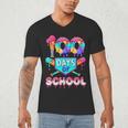 100 Days Of School Baseball Boys Kids Men's V-Neck T-Shirt 100 Days Of School Baseball Boys Kids Men's V-Neck T-Shirt