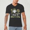 100 Days Of School Baseball Camo Art For Boys Kids Students Men's V-Neck T-Shirt 100 Days Of School Baseball Camo Art For Boys Kids Students Men's V-Neck T-Shirt