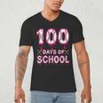 100 Days Of School Baseball Ice Cream Drip 100th Day Boys Men's V-Neck T-Shirt 100 Days Of School Baseball Ice Cream Drip 100th Day Boys Men's V-Neck T-Shirt