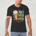 100 Days Of School Baseball Ice Cream Drip Boys Kids Player Men's V-Neck T-Shirt 100 Days Of School Baseball Ice Cream Drip Boys Kids Player Men's V-Neck T-Shirt