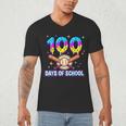 100 Days Of School Baseball Ice Cream Drip Kids Boys Teacher Men's V-Neck T-Shirt 100 Days Of School Baseball Ice Cream Drip Kids Boys Teacher Men's V-Neck T-Shirt