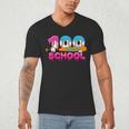 100 Days Of School Baseball Ice Cream Drip For Teacher Kid Men's V-Neck T-Shirt 100 Days Of School Baseball Ice Cream Drip For Teacher Kid Men's V-Neck T-Shirt