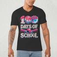 100 Days Of School Baseball Lover Donut Drip Boy Girl Men's V-Neck T-Shirt