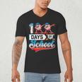 100 Days Of School Boys Baseball Drip 100th Day Dabbing Ball Men's V-Neck T-Shirt 100 Days Of School Boys Baseball Drip 100th Day Dabbing Ball Men's V-Neck T-Shirt