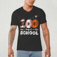 100th Day Of School Basketball Baseball Football Kids Boys Men's V-Neck T-Shirt 100th Day Of School Basketball Baseball Football Kids Boys Men's V-Neck T-Shirt