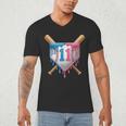 11th Birthday 11yr 2014 Baseball 11 Player 11th Birthday Men's V-Neck T-Shirt 11th Birthday 11yr 2014 Baseball 11 Player 11th Birthday Men's V-Neck T-Shirt