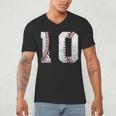 2016 10th Birthday Baseball Boys Kids Ten 10 Tenth Men's V-Neck T-Shirt 2016 10th Birthday Baseball Boys Kids Ten 10 Tenth Men's V-Neck T-Shirt
