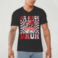 6 7 Bruh Six Seven Valentine Heart Baseball Men's V-Neck T-Shirt 6 7 Bruh Six Seven Valentine Heart Baseball Men's V-Neck T-Shirt