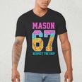6 7 Mason Baseball Drip Men's V-Neck T-Shirt 6 7 Mason Baseball Drip Men's V-Neck T-Shirt