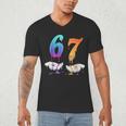 6 7 Six Seven Meme Hands Ice Cream Baseball Drip Boy Girl Men's V-Neck T-Shirt 6 7 Six Seven Meme Hands Ice Cream Baseball Drip Boy Girl Men's V-Neck T-Shirt