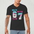 Now Im 6 Next Year I'Ll Be 7 Baseball Ice Cream Drip 67 Meme Men's V-Neck T-Shirt