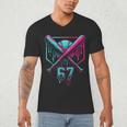 67 Baseball Drip Six Seven Gen Alpha Slag Men's V-Neck T-Shirt 67 Baseball Drip Six Seven Gen Alpha Slag Men's V-Neck T-Shirt