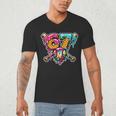 67 Baseball Ice Cream Drip Number Men's V-Neck T-Shirt 67 Baseball Ice Cream Drip Number Men's V-Neck T-Shirt