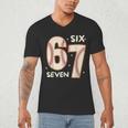 67 Baseball Six Seven 6 7 Meme Kids 67 Teen Boys 6-7 Men's V-Neck T-Shirt 67 Baseball Six Seven 6 7 Meme Kids 67 Teen Boys 6-7 Men's V-Neck T-Shirt