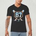 67 Ice Cream Drip Baseball Meme Six Seven Gen Alpha Men's V-Neck T-Shirt