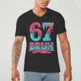 67 Ice Cream Drip Baseball For Men Women Kids Men's V-Neck T-Shirt