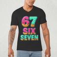 67 Ice Cream Drip Baseball Six Seven 6-7 Meme Teen Boy Men's V-Neck T-Shirt