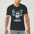 67 Meme Six Seven 6 7 Meme Baseball Drip Men's V-Neck T-Shirt