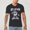 67 Meme Six Seven Bruh Baseball Ice Cream Drip Men's V-Neck T-Shirt