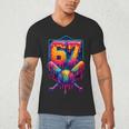 67 Meme Trendy Baseball Number 67 Player Six Seven Men's V-Neck T-Shirt 67 Meme Trendy Baseball Number 67 Player Six Seven Men's V-Neck T-Shirt