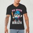 67 Six Seven Baseball Ice Cream Drip Number 67 Player Men's V-Neck T-Shirt 67 Six Seven Baseball Ice Cream Drip Number 67 Player Men's V-Neck T-Shirt