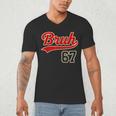 67 Six Seven Bruh Meme Baseball Vintage Style Men Boys Men's V-Neck T-Shirt