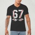 67 Six Seven Number 6 7 Meme Baseball Six Seven For Boys Men Men's V-Neck T-Shirt 67 Six Seven Number 6 7 Meme Baseball Six Seven For Boys Men Men's V-Neck T-Shirt