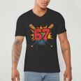 67 Sports Meme – Baseball Bats Number 6 7 Men's V-Neck T-Shirt 67 Sports Meme – Baseball Bats Number 6 7 Men's V-Neck T-Shirt