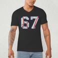 67 Sports Meme – Baseball Number 6 7 Men's V-Neck T-Shirt 67 Sports Meme – Baseball Number 6 7 Men's V-Neck T-Shirt