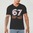 67 Trend Baseball Six Seven Number For Boys Men Men's V-Neck T-Shirt