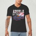Abuela Rookie Of Year 1st Birthday Baseball Theme Matching Men's V-Neck T-Shirt Abuela Rookie Of Year 1st Birthday Baseball Theme Matching Men's V-Neck T-Shirt