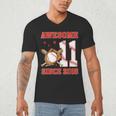 Awesome Since 2015 11 Year Old Boys Bday Baseball Theme Men's V-Neck T-Shirt Awesome Since 2015 11 Year Old Boys Bday Baseball Theme Men's V-Neck T-Shirt