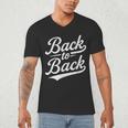 Back To Back For Boys Girls Men Women Baseball Men's V-Neck T-Shirt Back To Back For Boys Girls Men Women Baseball Men's V-Neck T-Shirt